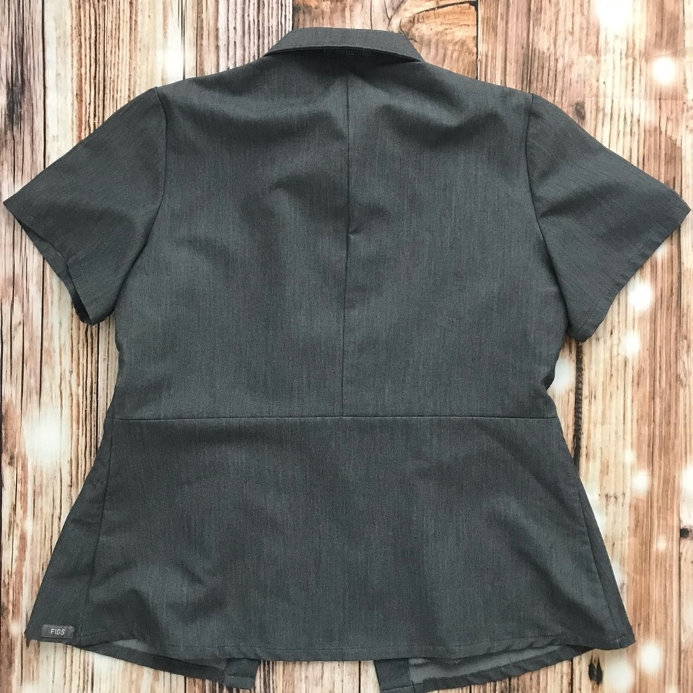 Figs Scrub Top Graphite - Picture 5 of 5